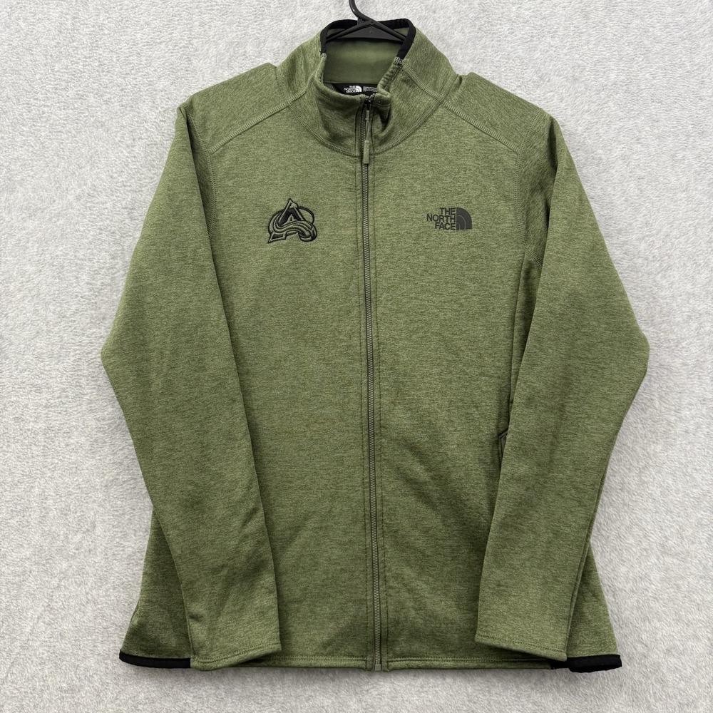 The North Face Jacket Women L Green Skyline Colorado Avalanche‎ Full-Zip Fleece